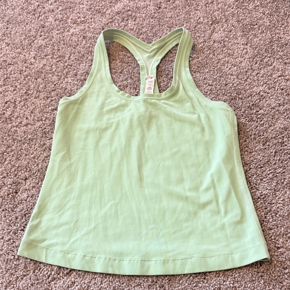 Lululemon Light Green Racerback Tank Top